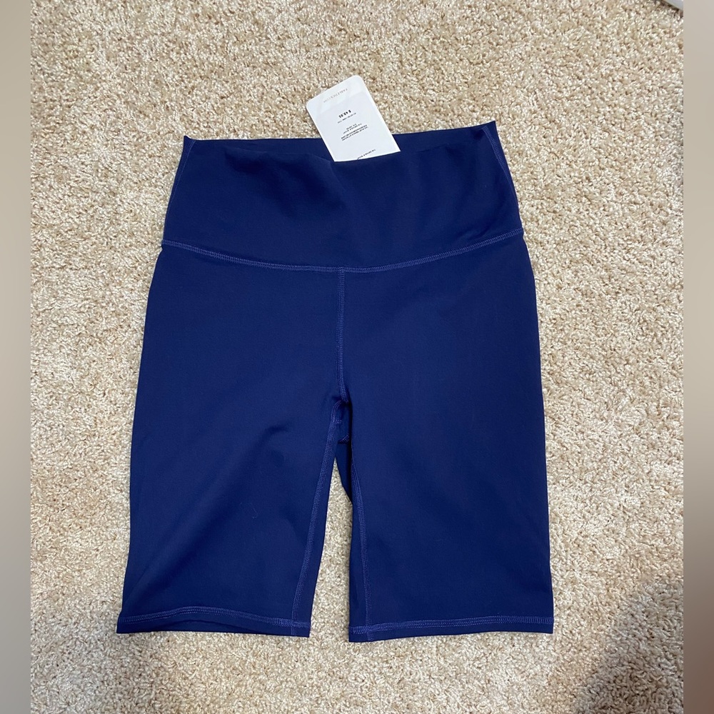 NWT Blue Fabletics Biker Short